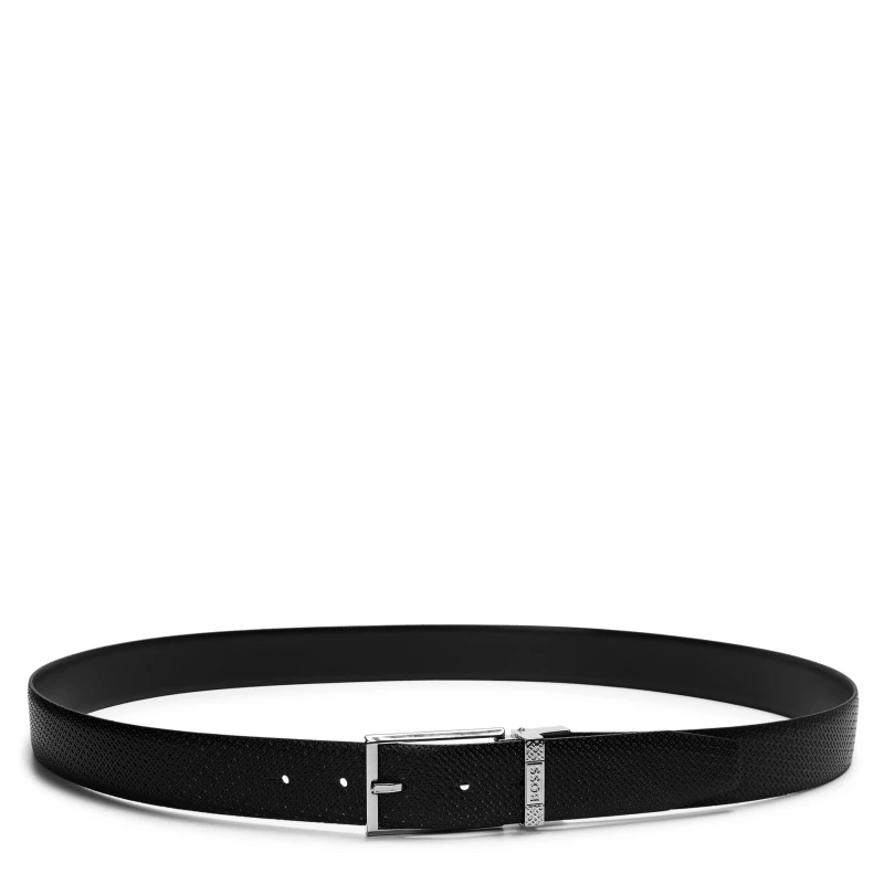 Image of Boss Mens Giaco Leather Belt Black male 38R (100cm)