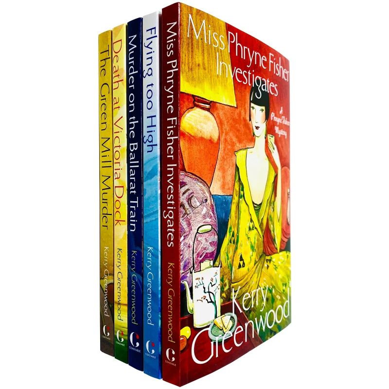 Image of Phryne Fisher Murder Mystery Series 5 Book Set By Kerry Greenwood Complete Phryne Fisher Mystery Collection Kerry Greenwood Books