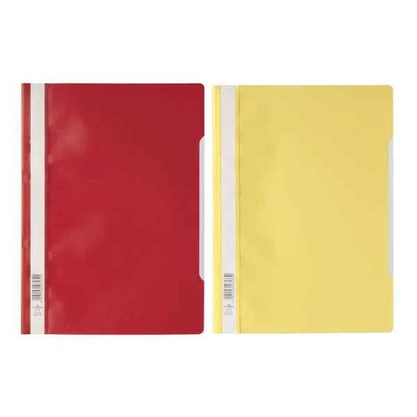 Image of Durable Clear View Project Folder Document Report File - 50 Pack - A4 DRBE257305