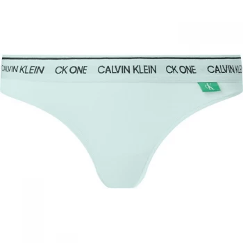 Image of Calvin Klein CK1 Recycled Thong - Aqua Luster