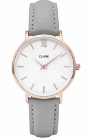 Image of Ladies Cluse Minuit Leather Watch CL30002