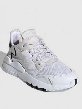 Image of adidas Originals Nite Jogger Childrens Trainers - White, Size 2