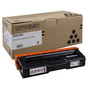 Image of Ricoh 407543 Black Laser Toner Ink Cartridge