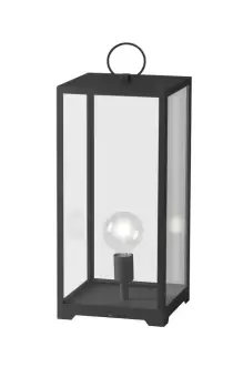 Image of Mirage Outdoor Portable Table Lamp Lantern, Anthracite, IP44, E27