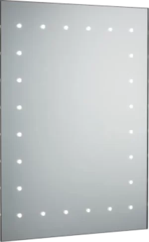 Image of 600 x 450mm LED Bathroom Mirror with Demister, Shaver Socket and Motion Sensor 230V IP44 14W