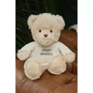 Image of Warmies Happy Birthday Sentiment Heatable Bear
