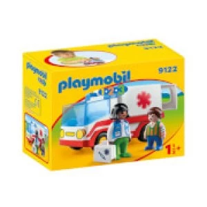 Image of Playmobil 1.2.3 Rescue Ambulance (9122)