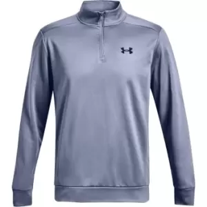 Image of Under Armour Half Zip Fleece Top Mens - Purple