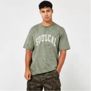 Image of SoulCal Tie Dye T Shirt Mens - Green