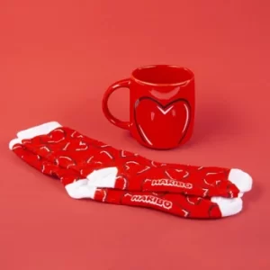 Image of Fizz Creations HARIBO Heart Ceramic Mug & Sock Set