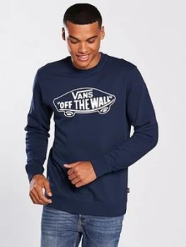 Image of Vans Off The Wall Crew Neck Sweat Dress BluesWhite Size S Men