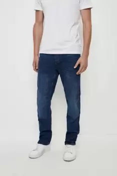 Image of Mens Straight Leg Indigo Rinse Jeans