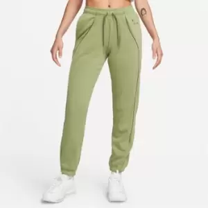 Image of Nike Air Womens Mid-Rise Fleece Joggers - Green