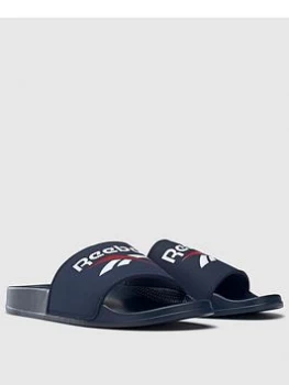 Image of Reebok Vector Slide - Navy/White, Size 11, Men