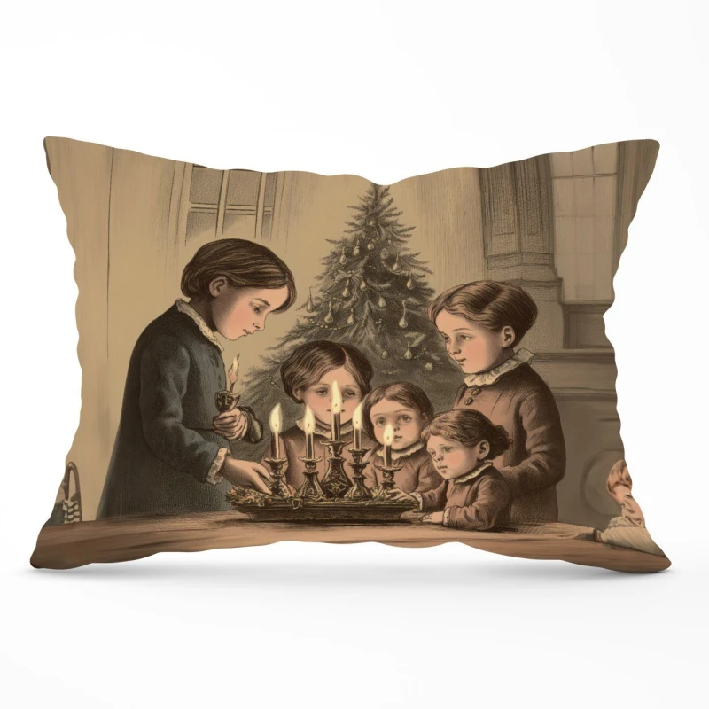 Image of Warren Reed - Designer Christmas Candles Cushions Size: 60cm x 60cm Multicolor Unisex 60cm x 60 cm