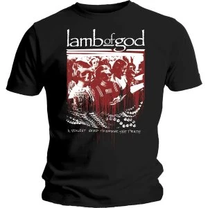 Image of Lamb Of God - Enough is Enough Unisex Medium T-Shirt - Black