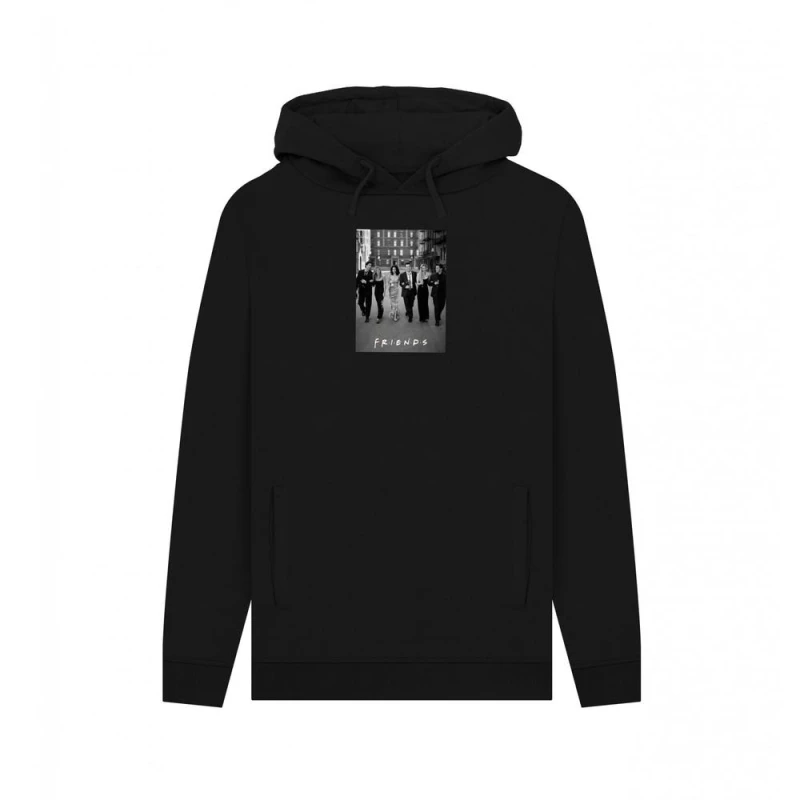Image of Friends Mens Poster Hoodie in Black Size: Small Black Male S