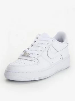 Image of Nike Air Force 1 (Gs) Junior Shoe - White