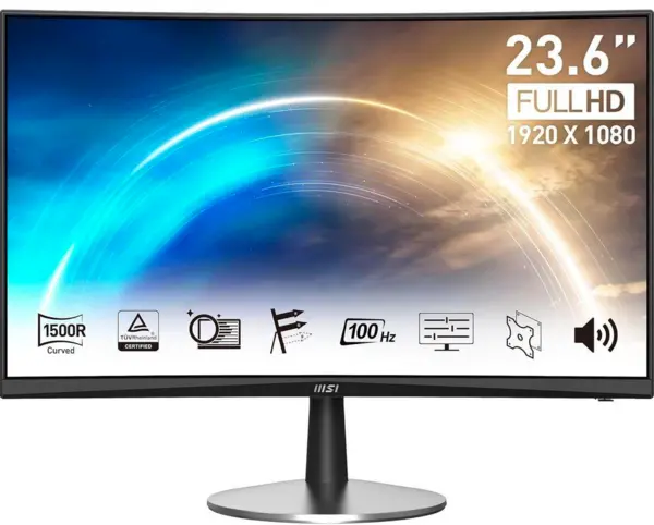 Image of MSI Pro 23.6" MP2422C Full HD Curved LCD Monitor
