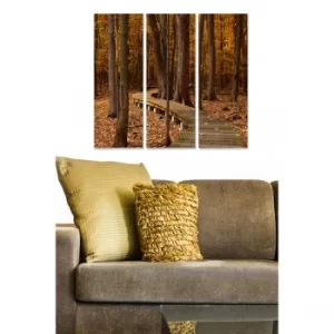 Image of MDF1432252 Multicolor Decorative MDF Painting (3 Pieces)