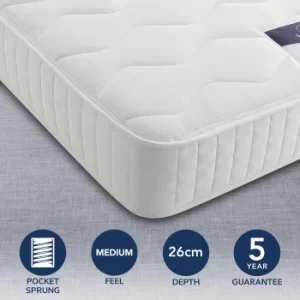Image of Silentnight Medium 1000 Pocket Mattress White