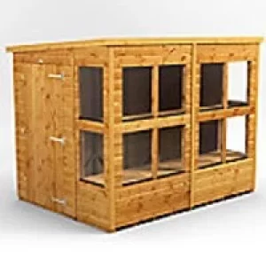 Image of Power Garden Shed 86PPPS Golden Brown 8x6