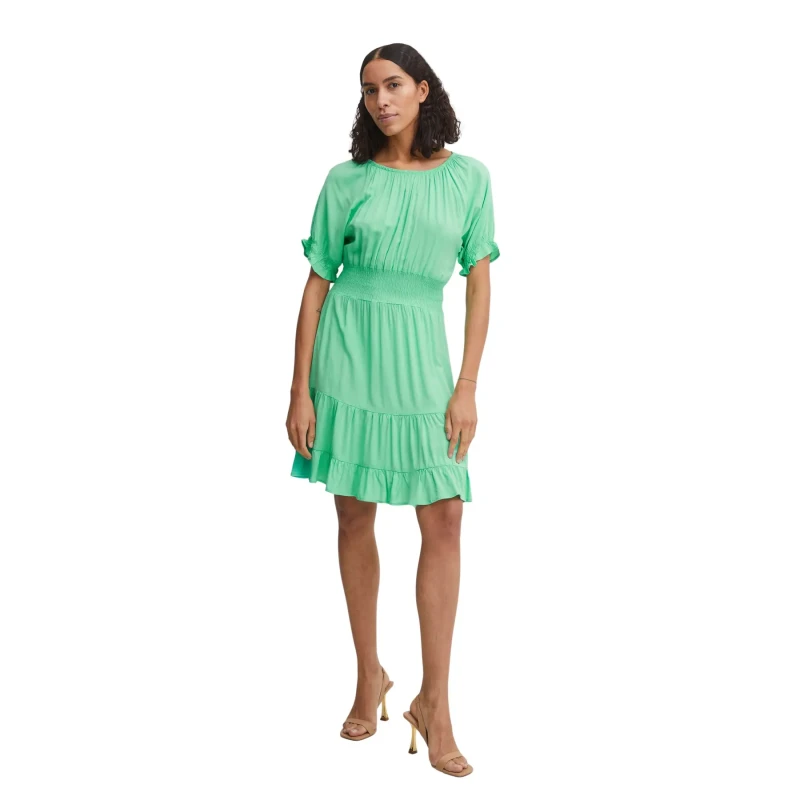 Image of b.Young Womens smocked dress b.young Joella Vert Female 36