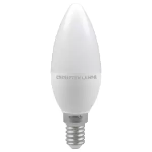 Image of Crompton Lamps LED Candle 5.5W E14 (10 Pack) Daylight Opal (40W Eqv)