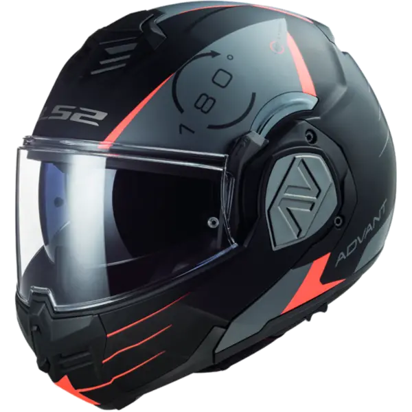 Image of LS2 FF906 Advant Codex Matt Black Titanium Modular Helmet Size M