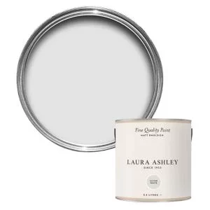 Image of Laura Ashley Silver White Matt Emulsion Paint, 2.5L