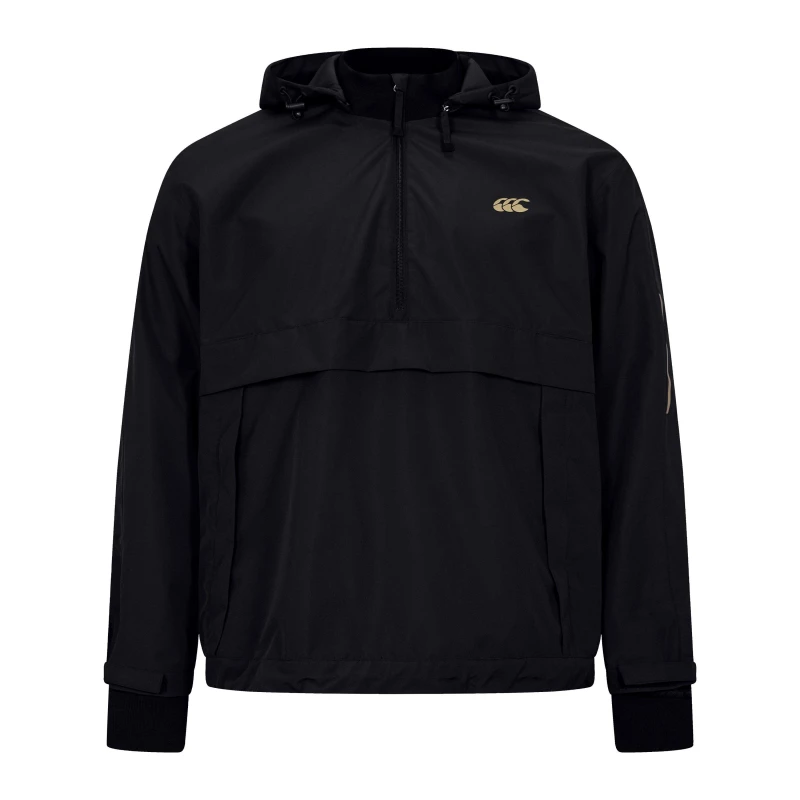 Image of Canterbury Mens Everest Breakdown Quarter-Zip Long Sleeve Performance Rugby Jacket Black male S