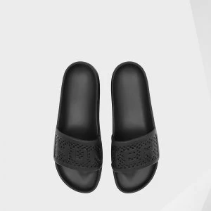 Image of Hunter Mens Original Lightweight Moulded Sliders - Black - UK 8