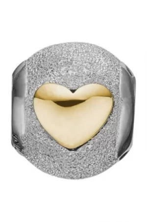 Image of Ladies Christina Sterling Silver Be Mine Forever Bead Charm 623-S86