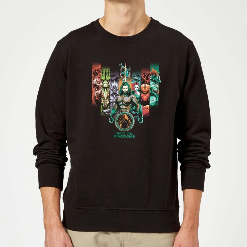 Image of Aquaman Unite The Kingdoms Sweatshirt - Black - L
