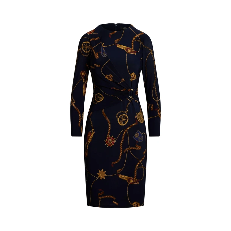 Image of Lauren by Ralph Lauren Fabiana Dress - Blue Blue 16