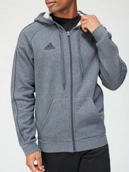 Image of Adidas Core 19 Hoodie - Dark Grey Heather