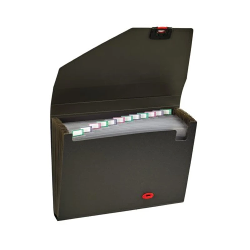 Image of Snopake Organiser 13 Part A4 Black 11219 11219 SNPK11219