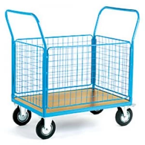 Image of GPC Platform Truck Blue Capacity: 500L 4 Castors 800mm x 1050mm x 1200mm