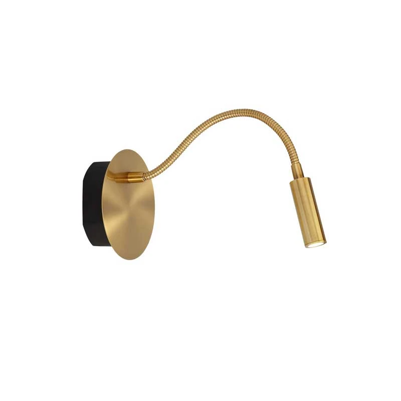 Image of Lucide Lucide Jolijn USB Rechargeable Swan Neck Reading Light - Matt Gold