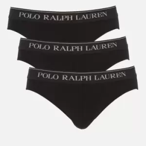 Image of Polo Ralph Lauren Mens 3 Pack Low Rise Briefs - Polo Black - S