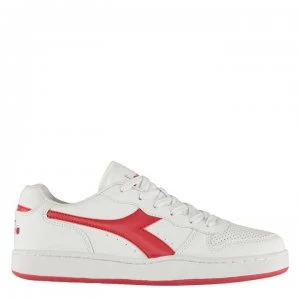 Image of Diadora Lifestyle Playground Trainers Mens - White/Dark Red