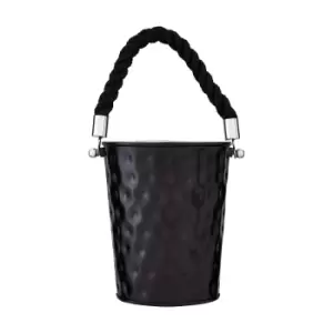 Image of Small Party Bucket in Black Hammered Effect