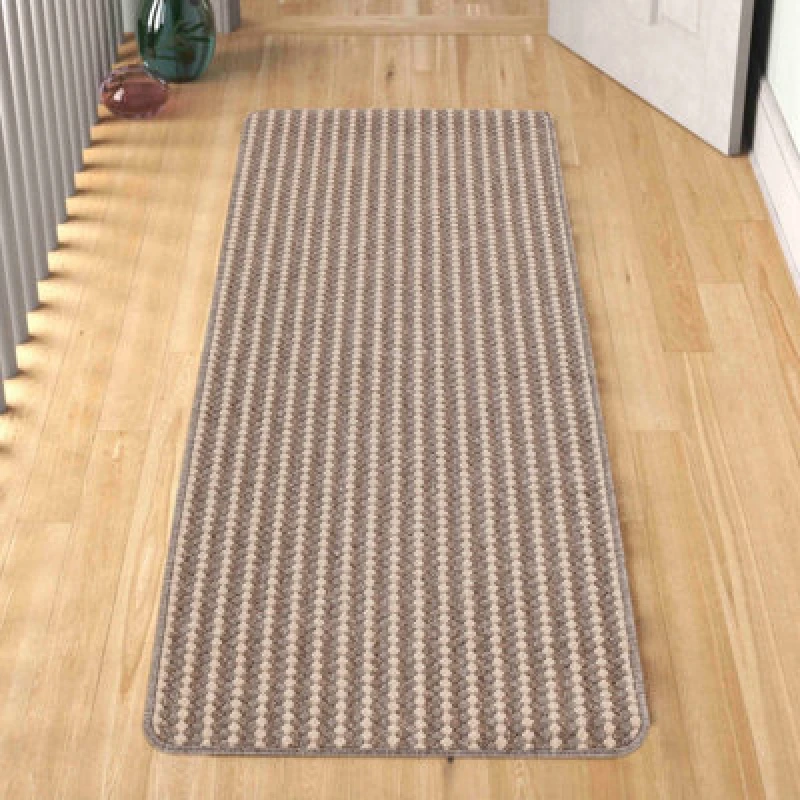 Image of Eden Non Slip Washable Dirt Trapper Indoor Doormat - Kitchen Mats - Floor Mats - Beige 57X200 Cm