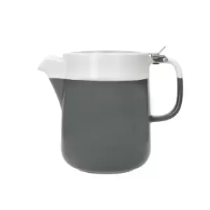 Image of La Cafetiere Barcelona 4 Cup Cool Grey Teapot Grey/White