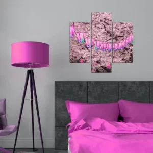 Image of 3MDF-085 Multicolor Decorative MDF Painting (3 Pieces)