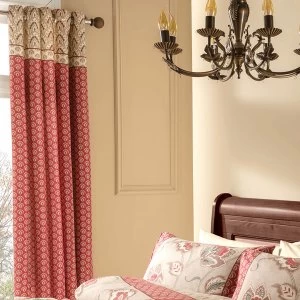 Image of Catherine Lansfield Kashmir Eyelet Curtains - Patterned
