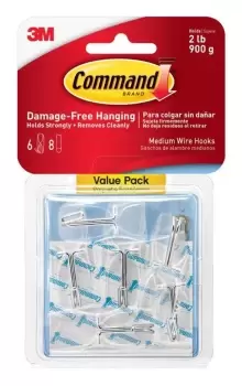 Image of Command Clear Medium Wire Toggle Hooks