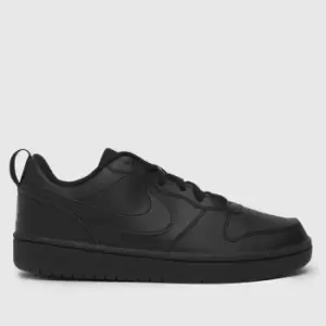 Image of Nike Black Court Borough Low Recraft Youth Trainers