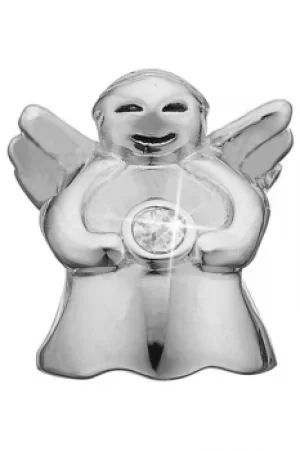 Image of Ladies Christina Sterling Silver Topaz Angel Bead Charm 623-S34