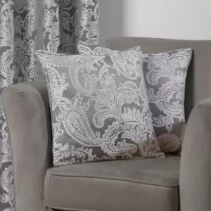 Image of Duchess Cushion Cover Silver 17x17" Bed Sofa Accessory